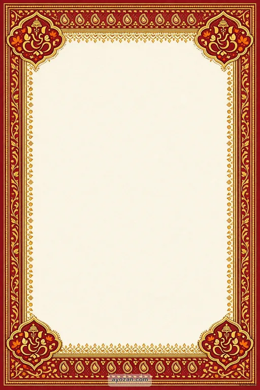 Kashmiri Engagement · Classic — Kashmiri Hindu Traditional Engagement invitation card design from Ayozan