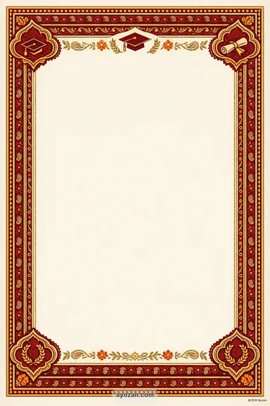 Kashmiri Graduation · Classic — Graduation card design