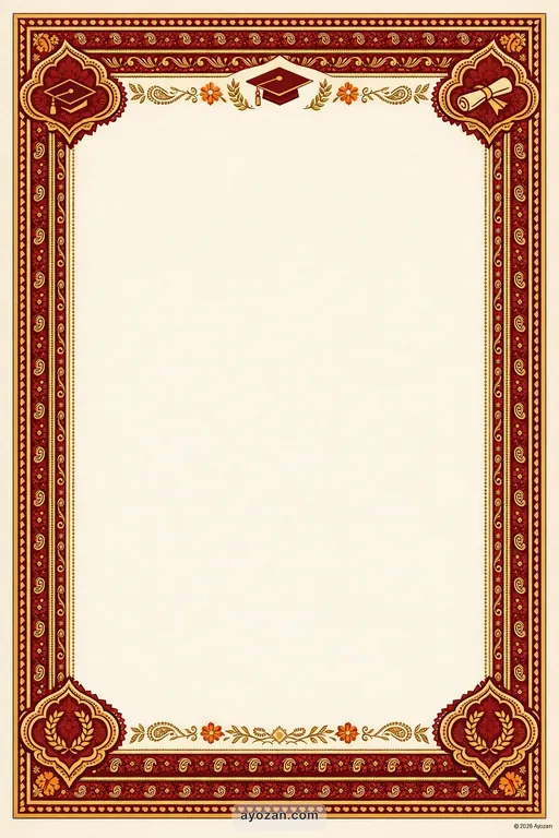 Kashmiri Graduation · Classic — Kashmiri Hindu Traditional Graduation invitation card design from Ayozan