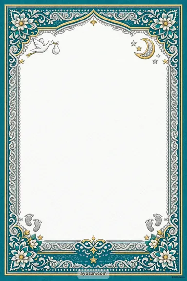 Kashmiri Baby Shower · Contemporary — Baby Shower card design