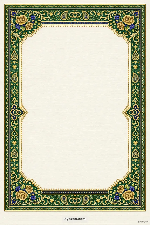 Kashmiri Anniversary · Classic — Kashmiri Muslim Traditional Anniversary invitation card design from Ayozan
