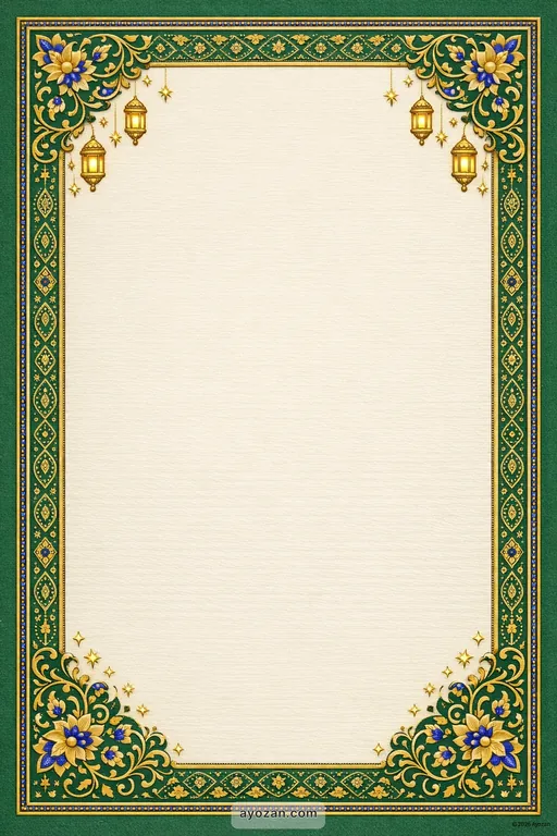 Kashmiri Eid · Classic — Kashmiri Muslim Traditional Eid ul-Fitr invitation card design from Ayozan
