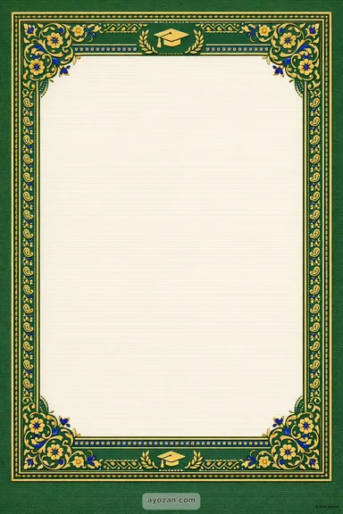 Kashmiri Graduation · Classic — Graduation card design