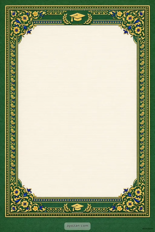 Kashmiri Graduation · Classic — Kashmiri Muslim Traditional Graduation invitation card design from Ayozan