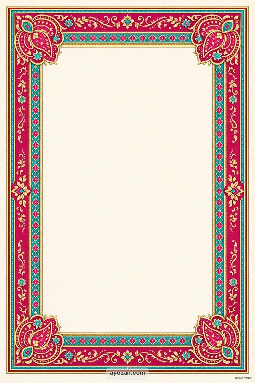 Kashmiri Wedding · Classic — Kashmiri Traditional Wedding invitation card design from Ayozan