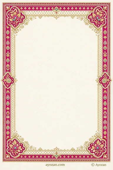 Kashmiri Reception · Classic — Reception card design