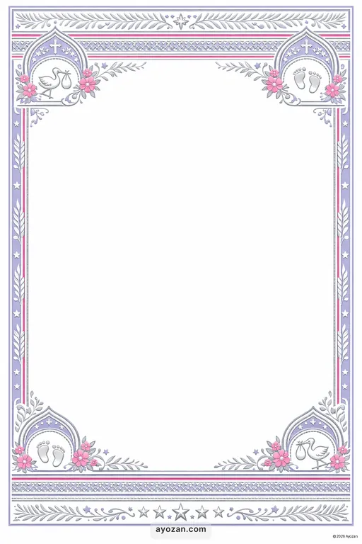 Kerala Baby Shower · Contemporary — Malayalam Christian Modern Baby Shower invitation card design from Ayozan