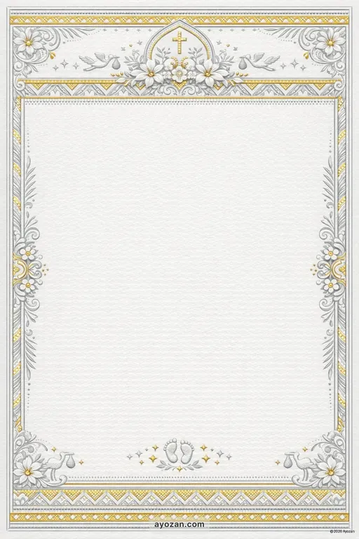 Kerala Baby Shower · Classic — Malayalam Christian Traditional Baby Shower invitation card design from Ayozan