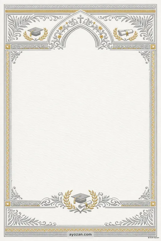 Kerala Graduation · Classic — Malayalam Christian Traditional Graduation invitation card design from Ayozan