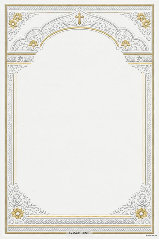 Kerala Housewarming · Classic — Malayalam Christian Traditional Housewarming invitation card design from Ayozan