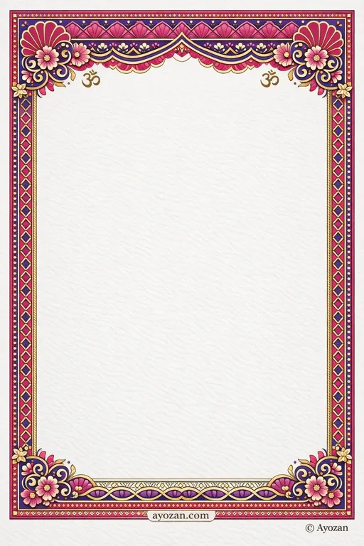 Goan Reception · Contemporary — Goan Hindu Modern Reception invitation card design from Ayozan