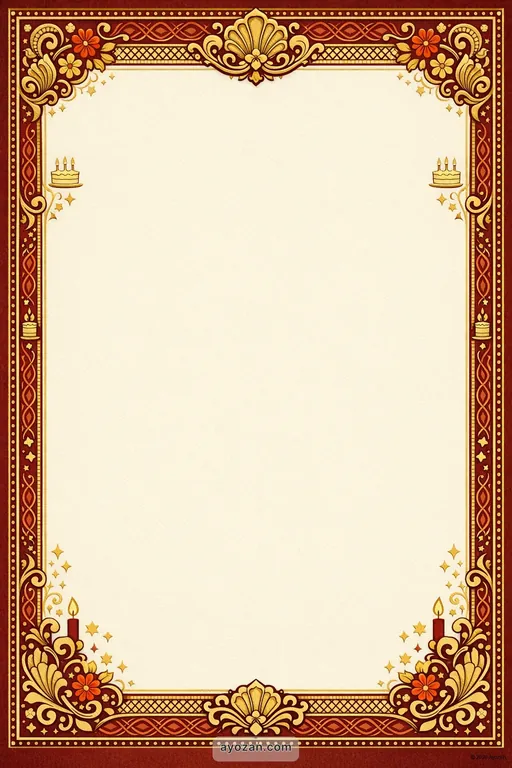 Goan Birthday · Classic — Goan Hindu Traditional Birthday invitation card design from Ayozan