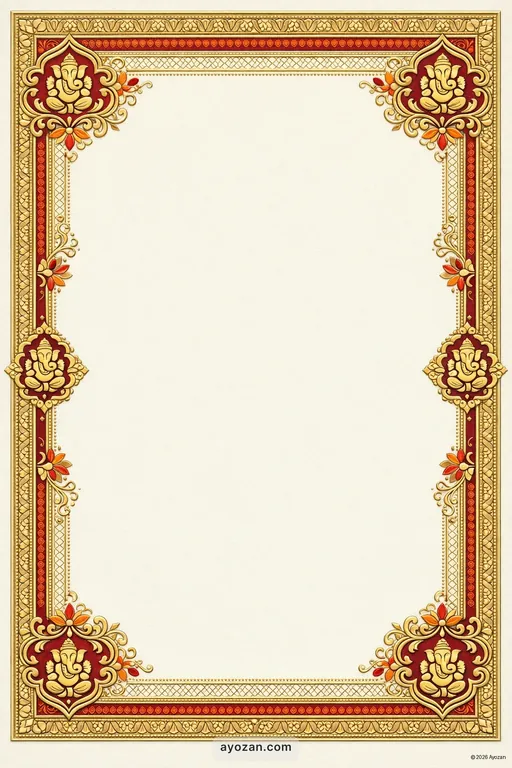 Goan Corporate · Classic — Goan Hindu Traditional Corporate Gala invitation card design from Ayozan