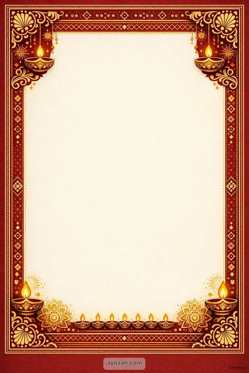 Goan Diwali · Classic — Goan Hindu Traditional Diwali invitation card design from Ayozan