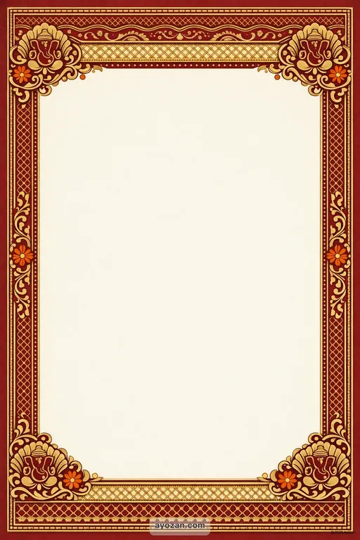 Goan Housewarming · Classic — Goan Hindu Traditional Housewarming invitation card design from Ayozan