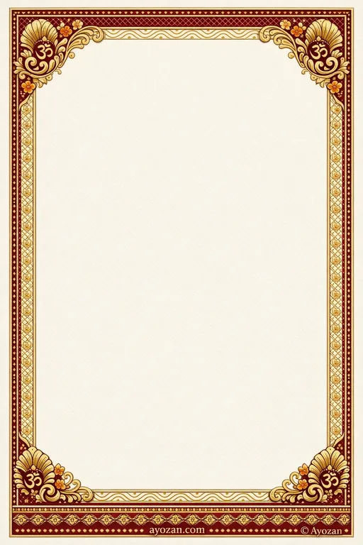 Goan Reception · Classic — Goan Hindu Traditional Reception invitation card design from Ayozan
