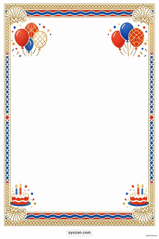 Goan Birthday · Contemporary — Goan Modern Birthday invitation card design from Ayozan
