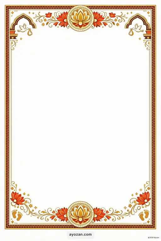 Magadhi Baby Shower · Contemporary — Magadhi Buddhist Modern Baby Shower invitation card design from Ayozan