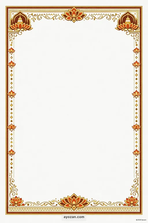 Magadhi Prayer Meeting · Contemporary — Magadhi Buddhist Modern Prayer Meeting invitation card design from Ayozan