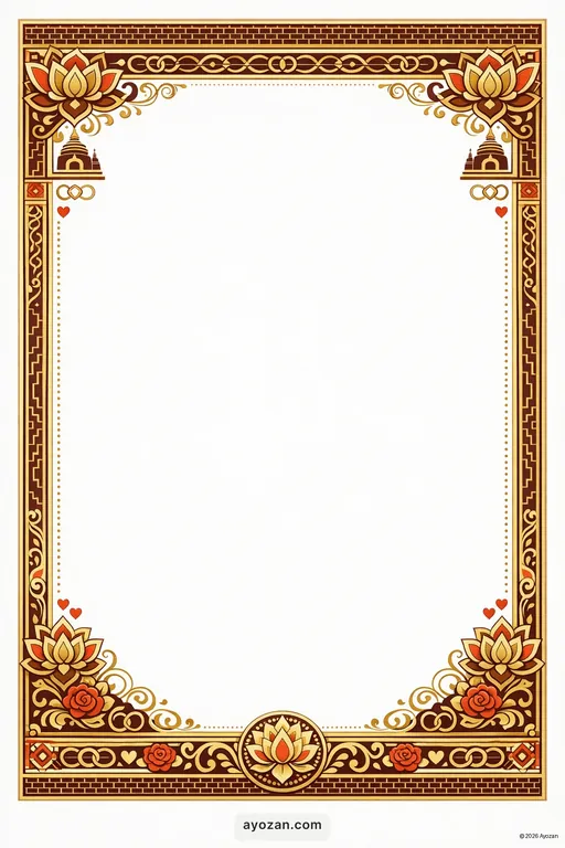 Magadhi Anniversary · Classic — Magadhi Buddhist Traditional Anniversary invitation card design from Ayozan