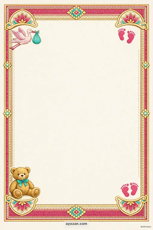 Magadhi Baby Shower · Classic — Magadhi Traditional Baby Shower invitation card design from Ayozan