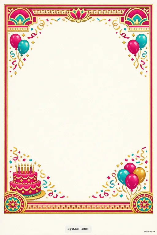 Magadhi Birthday · Classic — Magadhi Traditional Birthday invitation card design from Ayozan