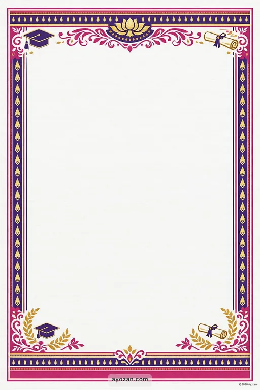 Kerala Graduation · Contemporary — Malayalam Hindu Modern Graduation invitation card design from Ayozan