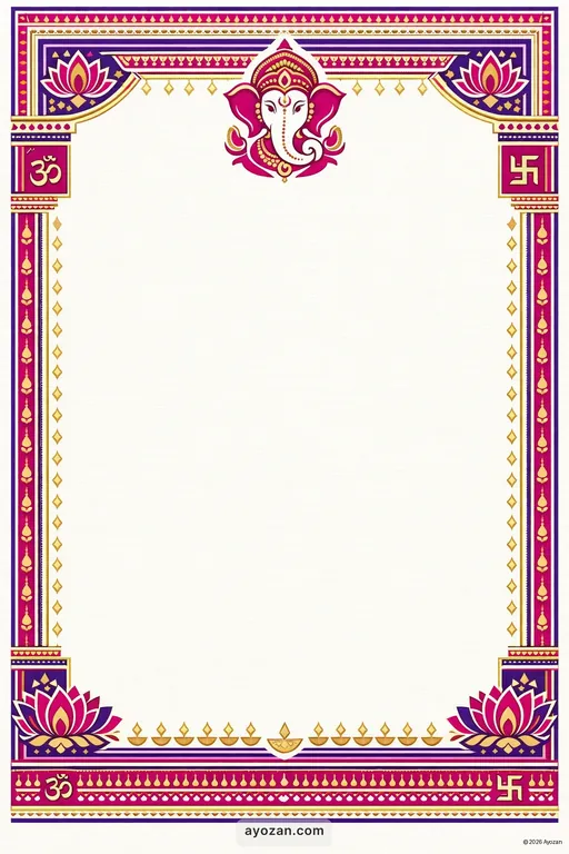 Kerala Wedding · Contemporary — Malayalam Hindu Modern Wedding invitation card design from Ayozan