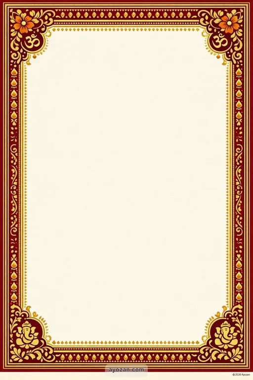 Kerala Housewarming · Classic — Malayalam Hindu Traditional Housewarming invitation card design from Ayozan