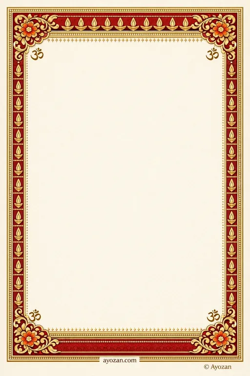Kerala Reception · Classic — Malayalam Hindu Traditional Reception invitation card design from Ayozan