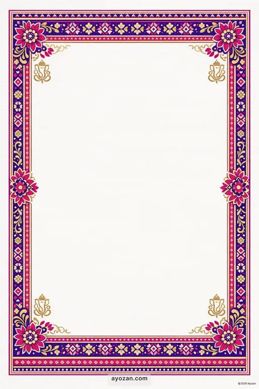 Rajasthani Engagement · Contemporary — Rajasthani Hindu Modern Engagement invitation card design from Ayozan