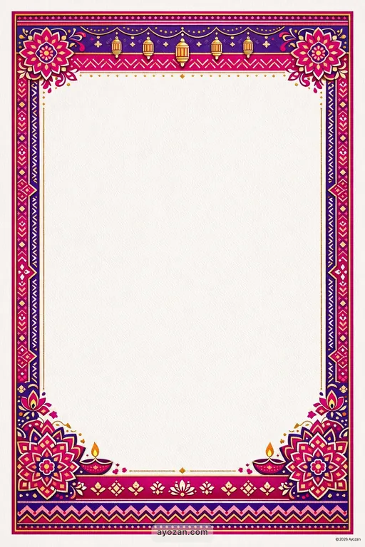 Rajasthani Ganesh Chaturthi · Contemporary — Rajasthani Hindu Modern Ganesh Chaturthi invitation card design from Ayozan