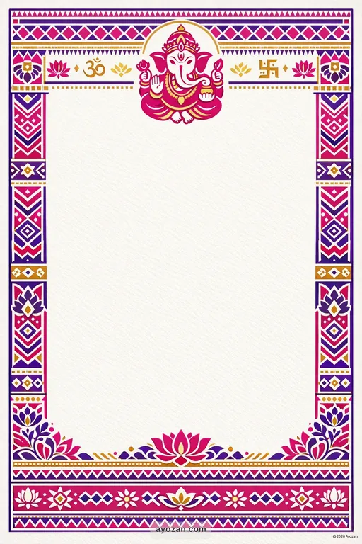 Rajasthani Wedding · Contemporary — Rajasthani Hindu Modern Wedding invitation card design from Ayozan