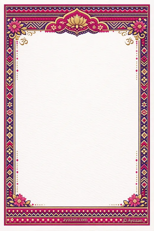 Rajasthani Mehndi · Contemporary — Rajasthani Hindu Modern Mehndi invitation card design from Ayozan