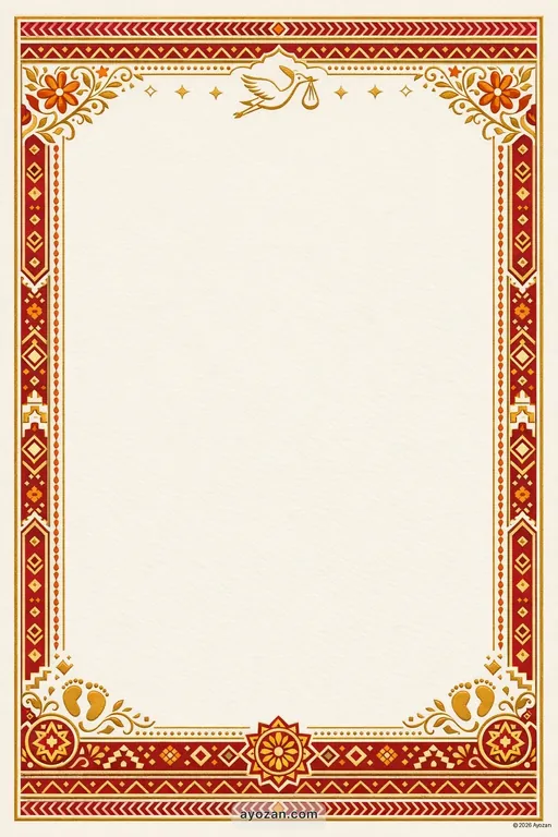 Rajasthani Baby Shower · Classic — Rajasthani Hindu Traditional Baby Shower invitation card design from Ayozan