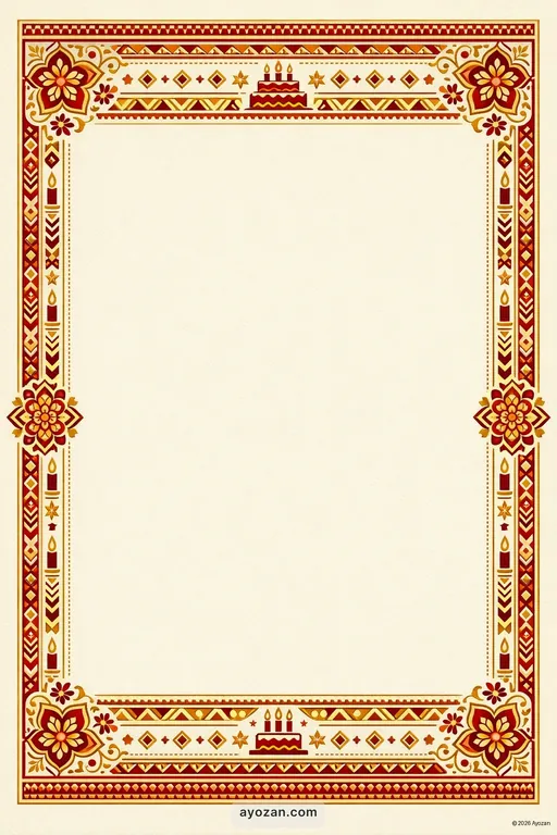Rajasthani Birthday · Classic — Rajasthani Hindu Traditional Birthday invitation card design from Ayozan