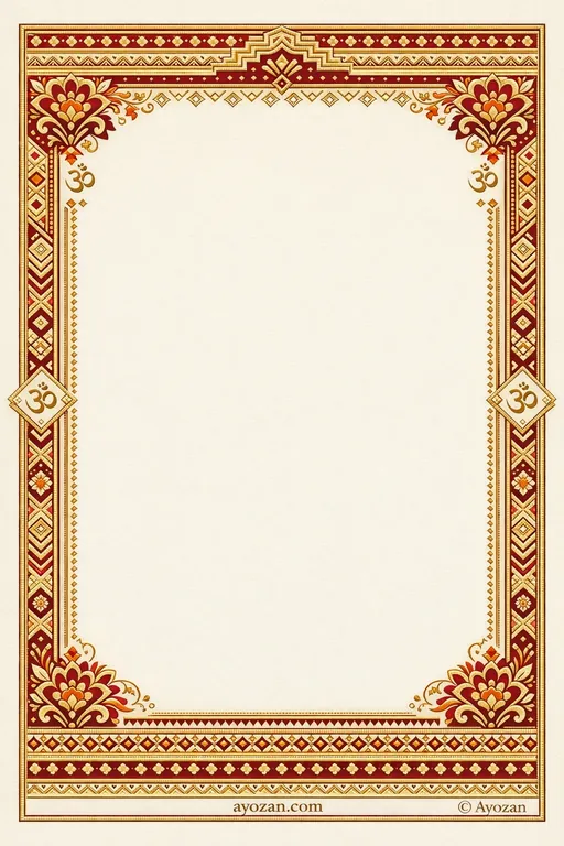Rajasthani Mehndi · Classic — Rajasthani Hindu Traditional Mehndi invitation card design from Ayozan