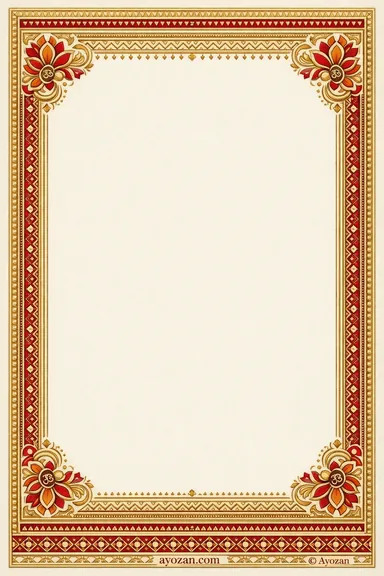 Rajasthani Sangeet · Classic — Sangeet card design