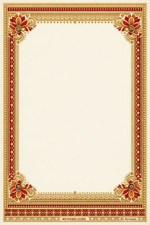 Rajasthani Sangeet · Classic — Rajasthani Hindu Traditional Sangeet invitation card design from Ayozan