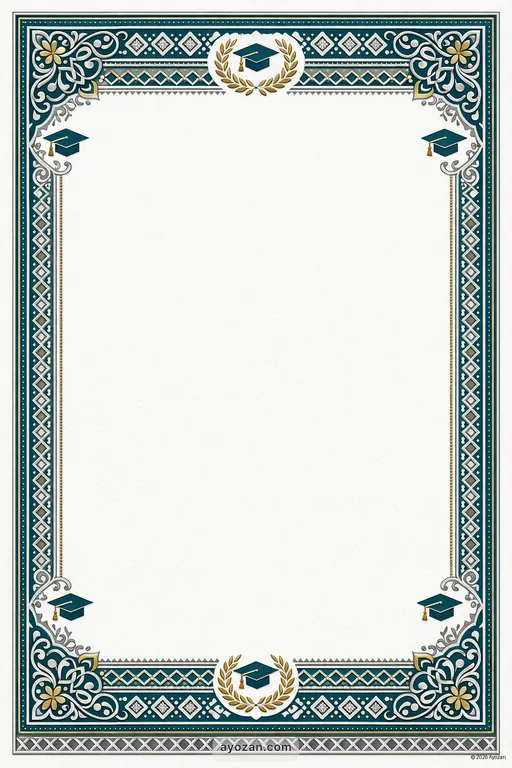 Rajasthani Graduation · Contemporary — Rajasthani Muslim Modern Graduation invitation card design from Ayozan