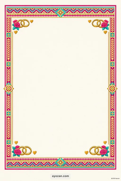 Rajasthani Anniversary · Classic — Rajasthani Traditional Anniversary invitation card design from Ayozan