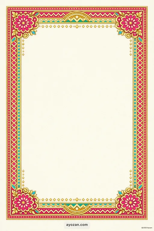 Rajasthani Housewarming · Classic — Rajasthani Traditional Housewarming invitation card design from Ayozan