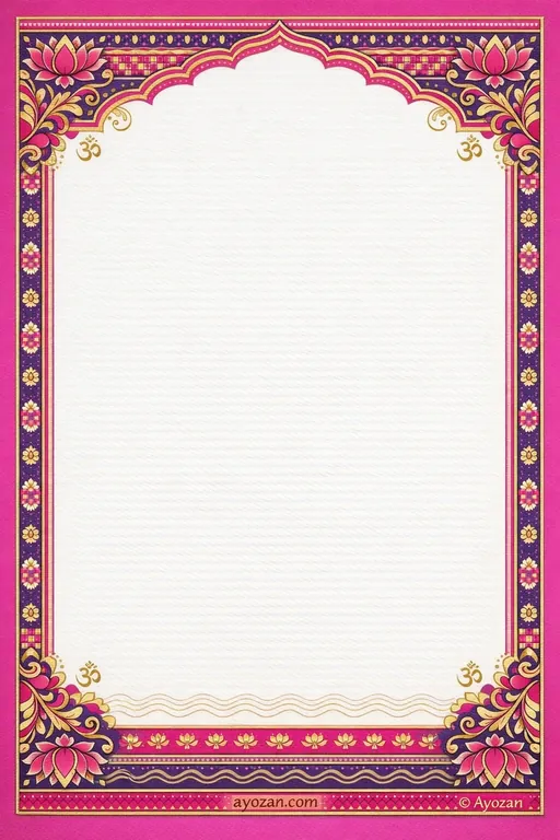 Manipuri Mehndi · Contemporary — Manipuri Hindu Modern Mehndi invitation card design from Ayozan