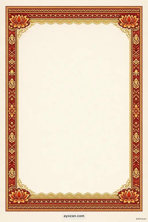 Manipuri Corporate · Classic — Manipuri Hindu Traditional Corporate Gala invitation card design from Ayozan