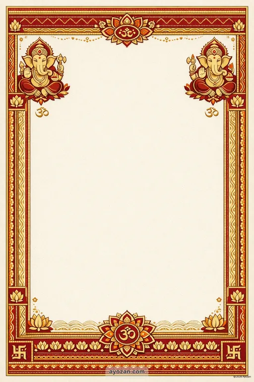 Manipuri Wedding · Classic — Manipuri Hindu Traditional Wedding invitation card design from Ayozan
