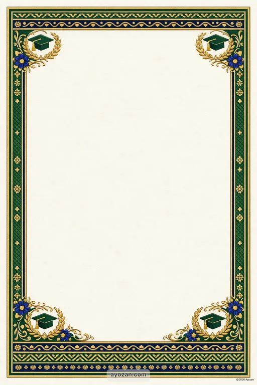 Manipuri Graduation · Classic — Manipuri Muslim Traditional Graduation invitation card design from Ayozan