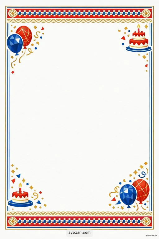 Manipuri Birthday · Contemporary — Manipuri Modern Birthday invitation card design from Ayozan