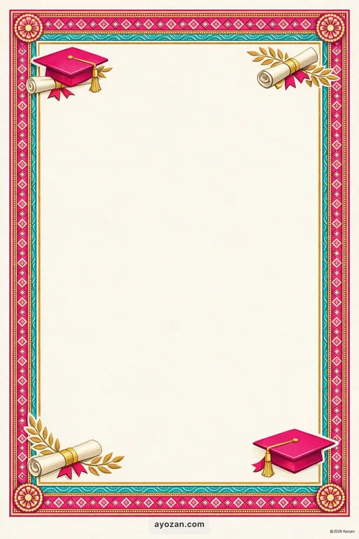 Manipuri Graduation · Classic — Manipuri Traditional Graduation invitation card design from Ayozan
