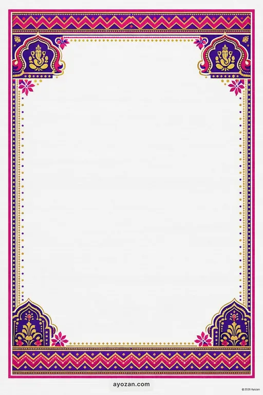 Marathi Housewarming · Contemporary — Marathi Hindu Modern Housewarming invitation card design from Ayozan