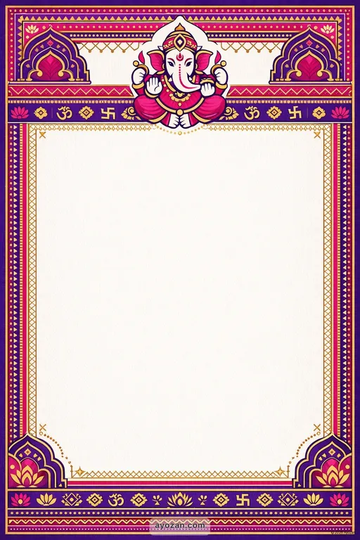 Marathi Wedding · Contemporary — Marathi Hindu Modern Wedding invitation card design from Ayozan